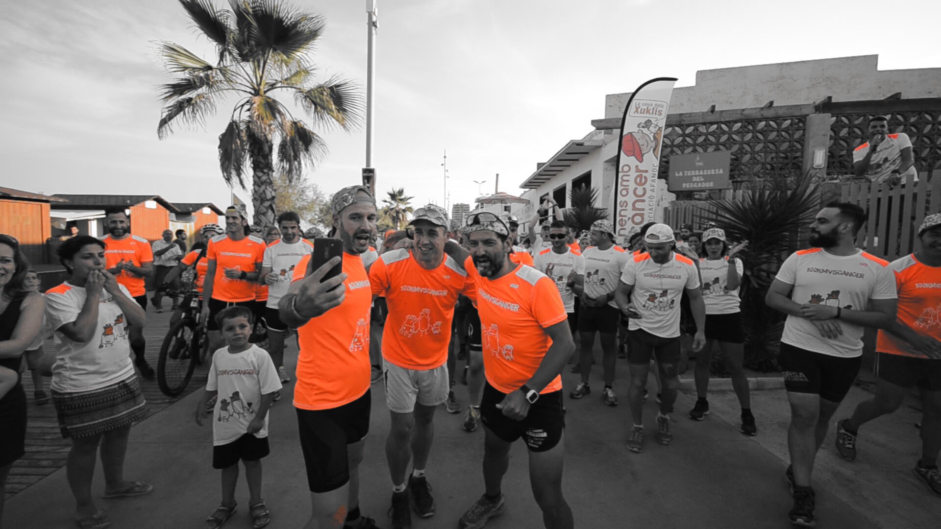 Participantes del reto solidario 100 Km Vs Cáncer